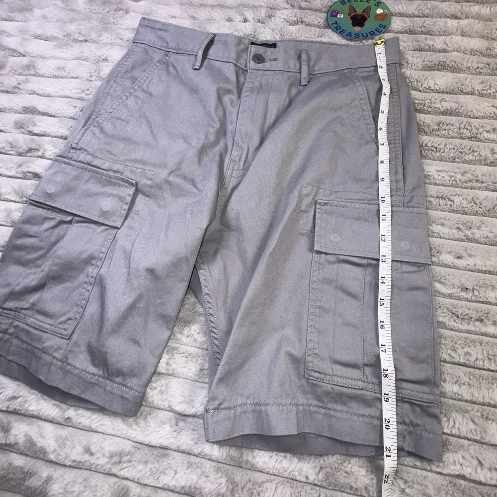 Levi's Cargo Shorts Men's 30 x9‎ Gray Outdoor Hiking Military Grunge Skater Y2K
